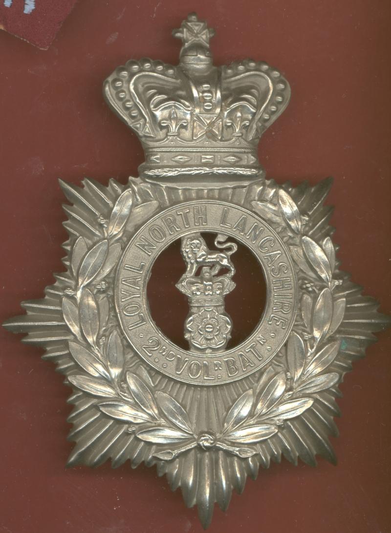 2nd VB Loyal North Lancashire Regiment Victorian Or's helmet plate