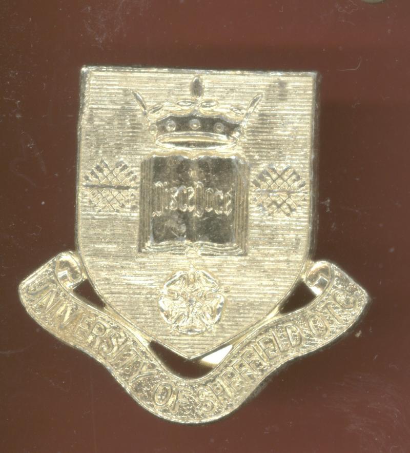University of Sheffield O.T.C. staybright cap badge