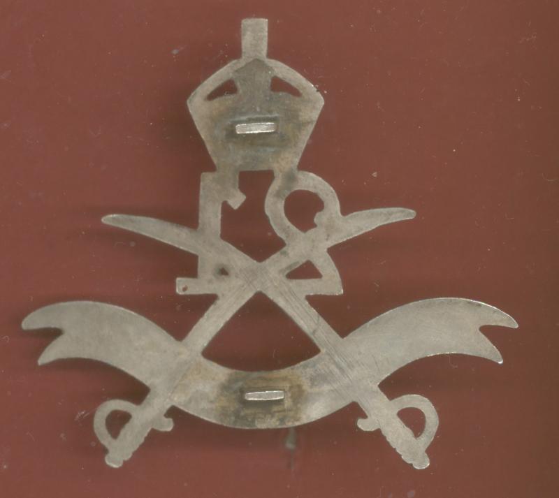Indian Army. 21st P.A.V.O.C. Daly's Horse Officer's helmet badge.