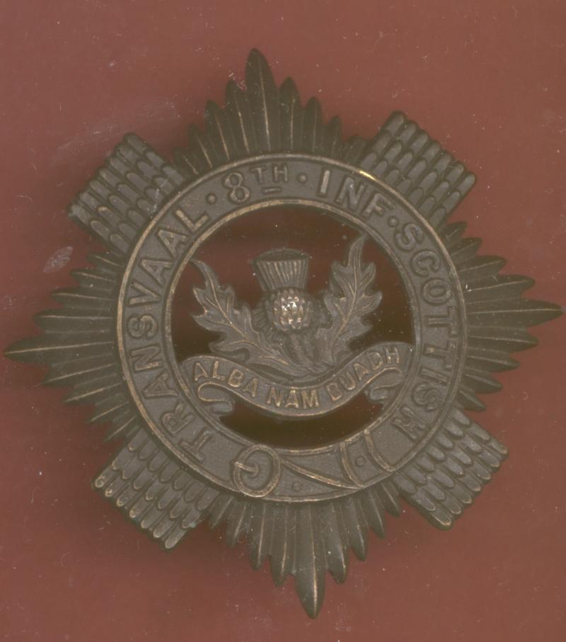 South African 8th INF Transvaal Scottish OR's glengarry badge