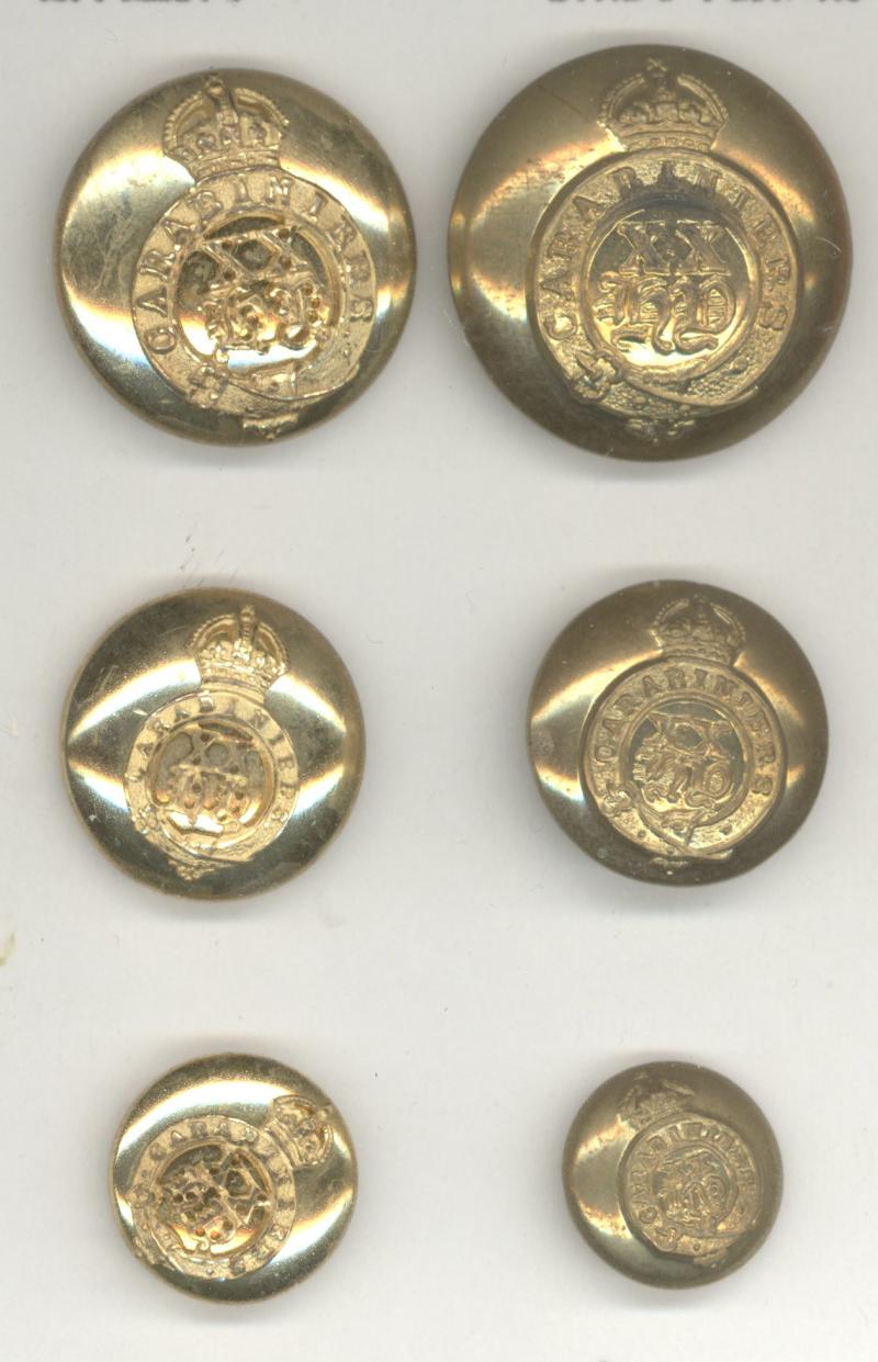 Hampshire Yeomanry Carabiniers Officer / OR's buttons
