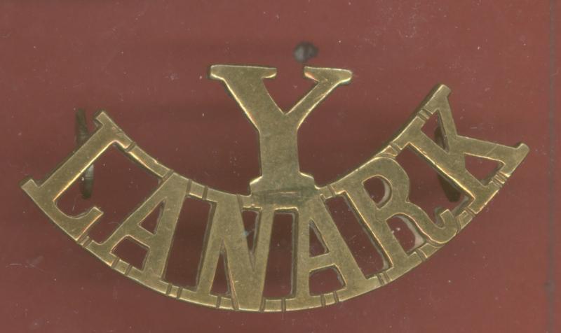 Y / LANARK Lanarkshire Yeomanry shoulder title
