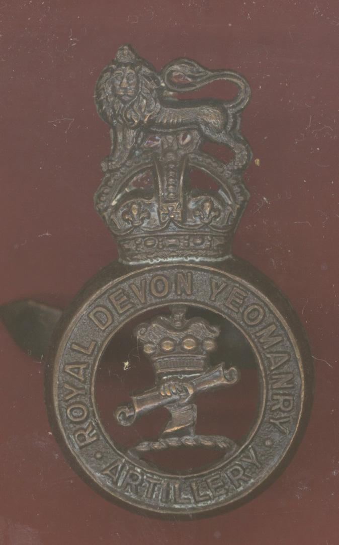 Royal Devon Yeomanry (Artillery)Officer's OSD cap badge