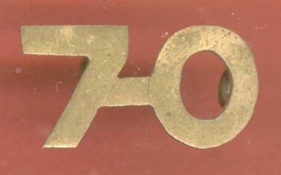 Canadian 70th London Ontario Bn. WW1 CEF numeral