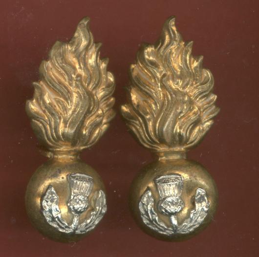 Scottish Royal Scots Fusiliers OR's collar badges