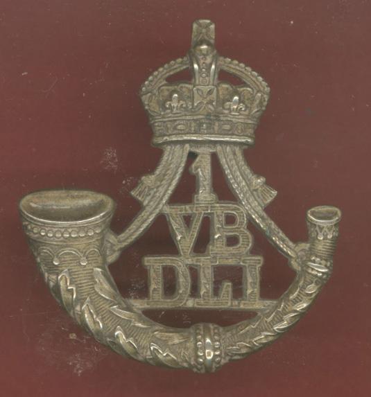1st (Stockton on Tees) VB Durham Light Infantry DLI cap badge
