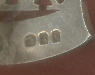 Indian Army. 19th Punjabis Officer's HM silver cap badge
