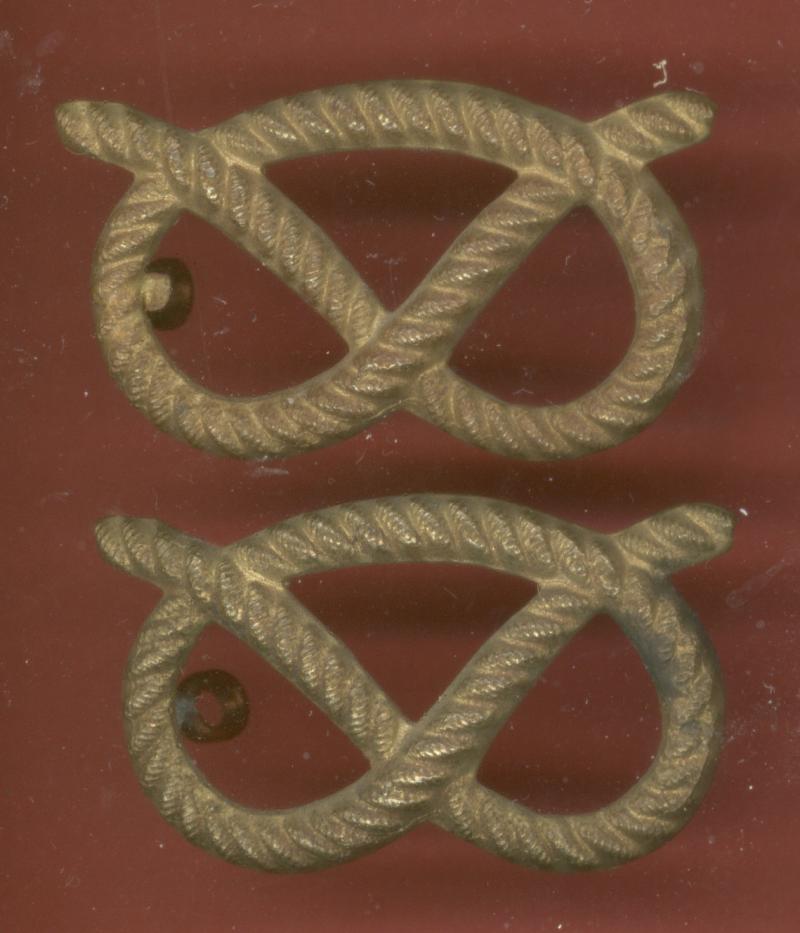 The South Staffordshire Regiment Victorian OR's collar badges
