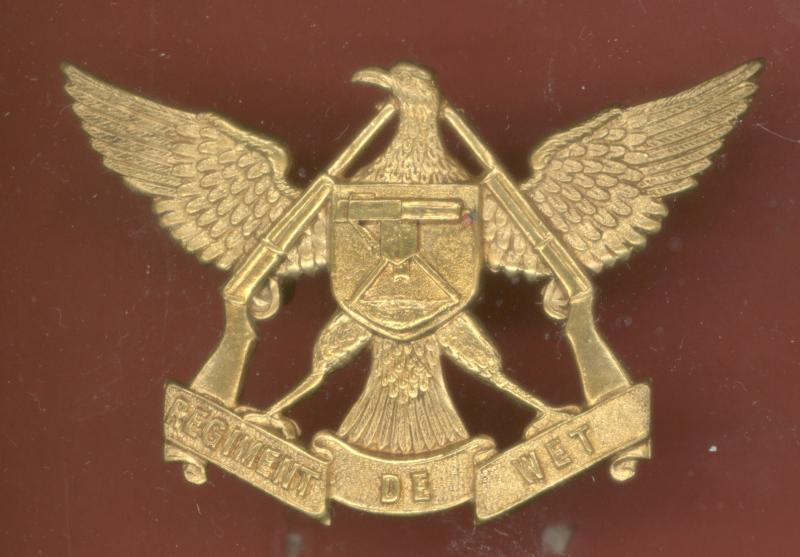 South African Regiment De Wet cap badge