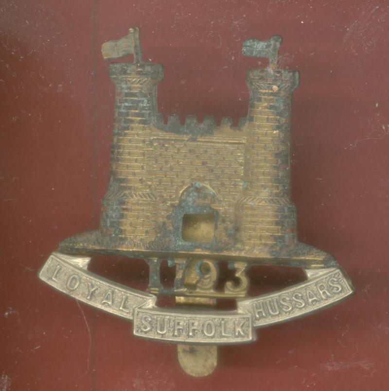 Loyal Suffolk Hussars OR's cap badge