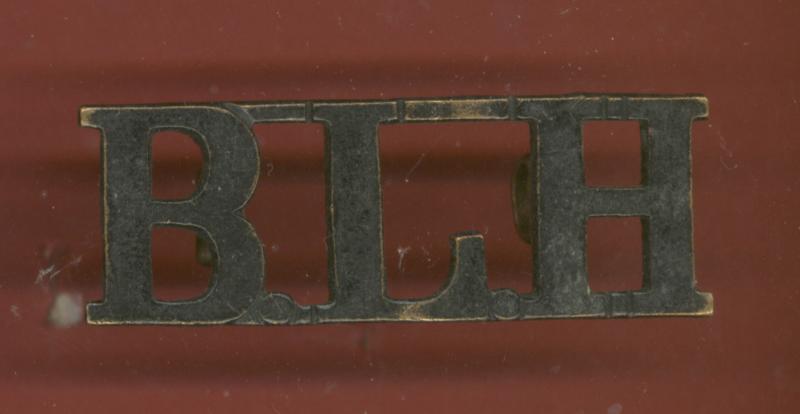 South African B.L.H. Border Light Horse Edwardian shoulder title