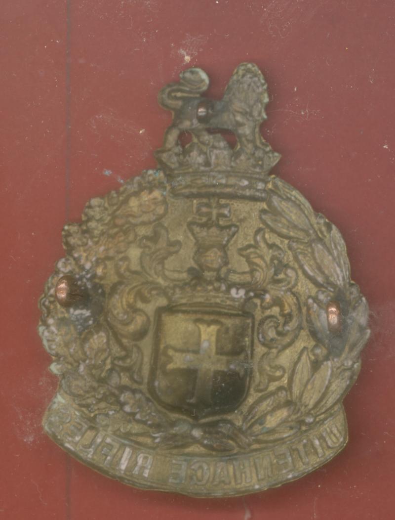 South African. Uitenhage Rifles Edwardian Slouch Hat badge