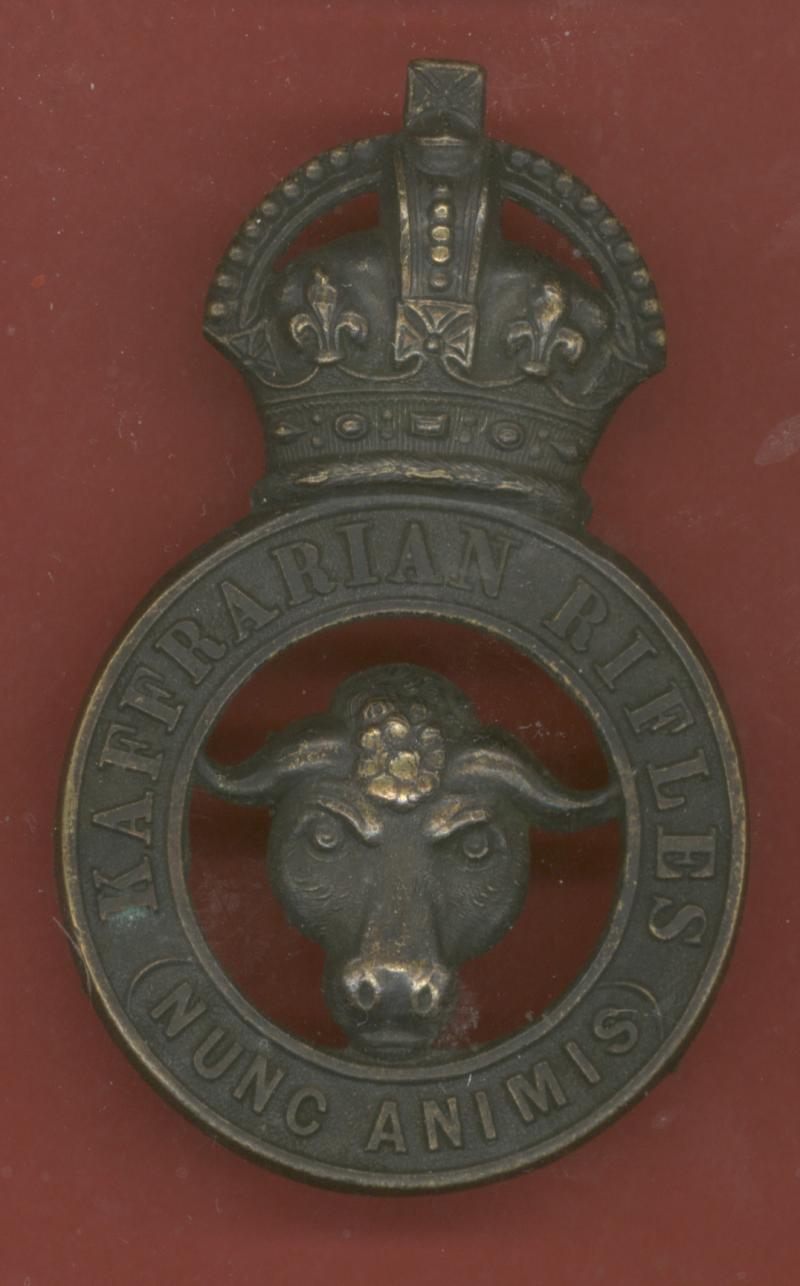 South African; Kaffrarian Rifles Edwardian glengarry badge