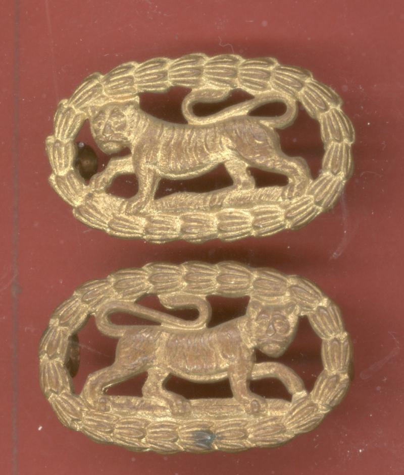 Leicestershire Regiment OR's collar badges