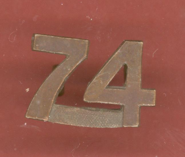 Canadian 74th Toronto Bn. WW1 CEF numeral