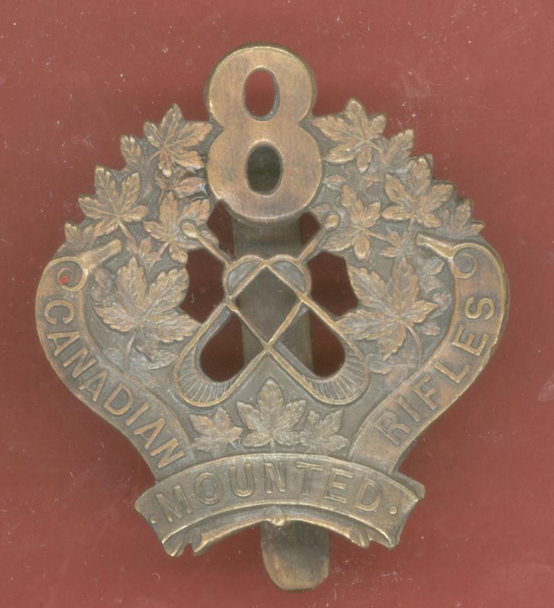 Canadian 8th Mounted Rifles WW1 CEF cap badge