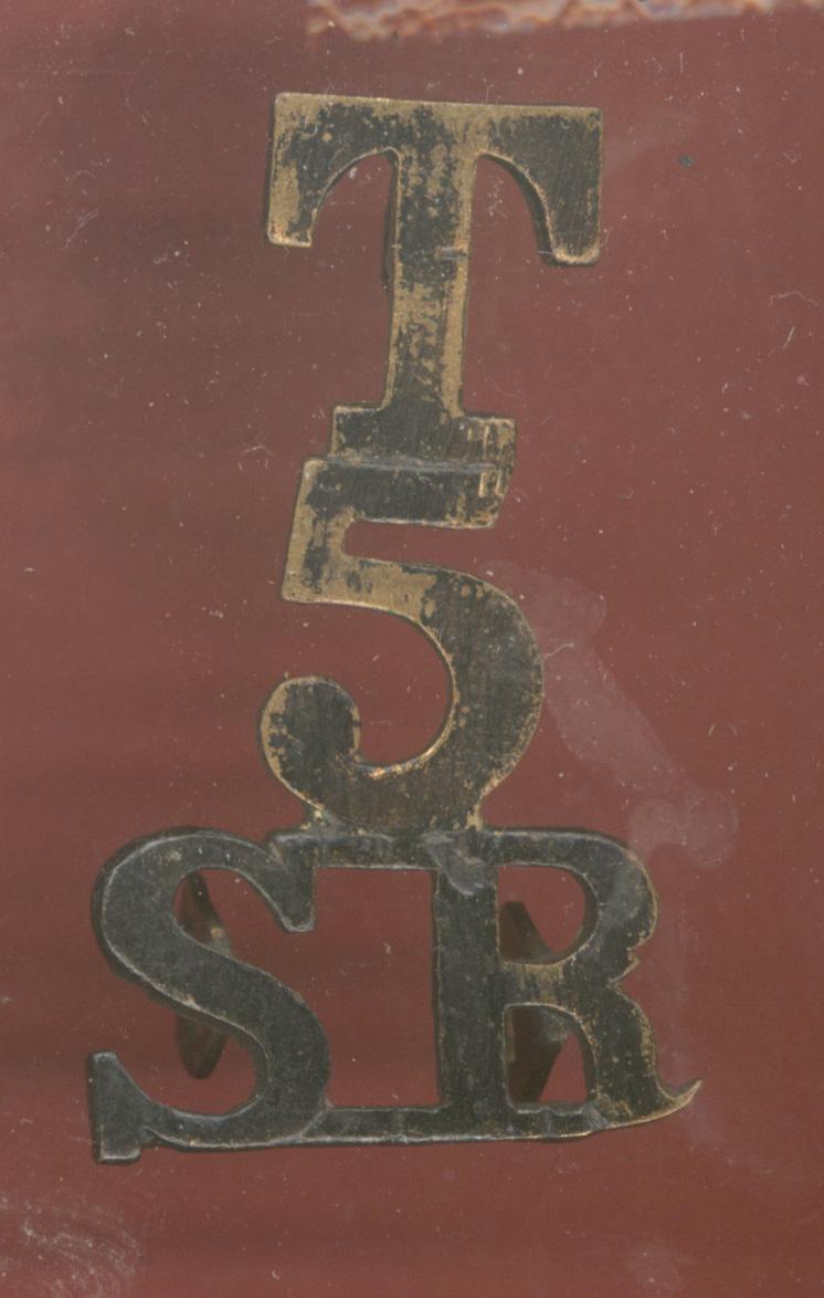 T / 5 / S.R. Cameronians Scottish Rifles WW1 shoulder title