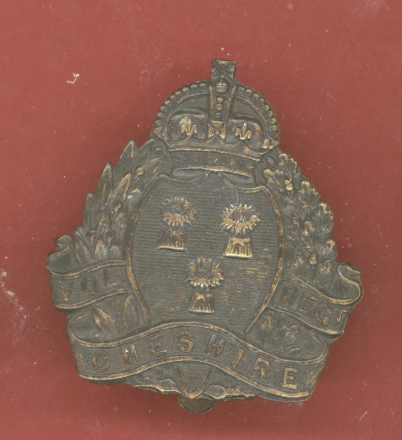 Cheshire Volunteer Regiment WW1 V.T.C. Cap Badge