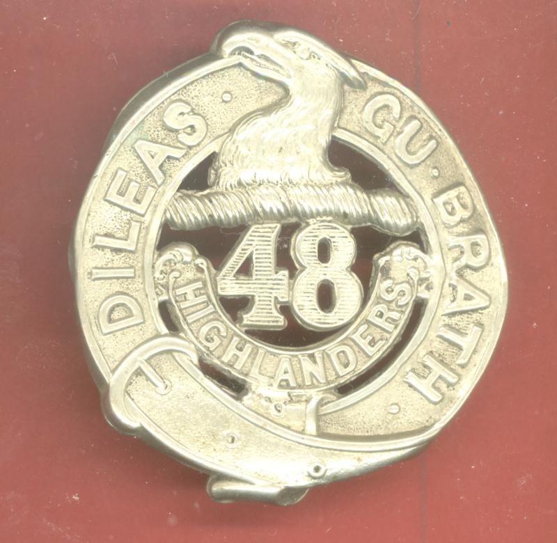 Canadian Militia / CEF 48th Highlanders glengarry badge