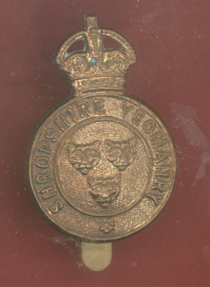 Shropshire Yeomanry K/C OR's cap badge