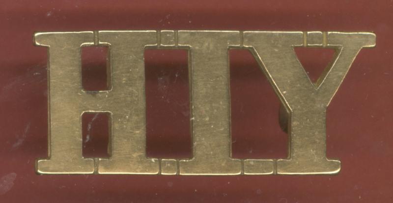 H.I.Y. Hertfordshire Imperial Yeomanry shoulder title