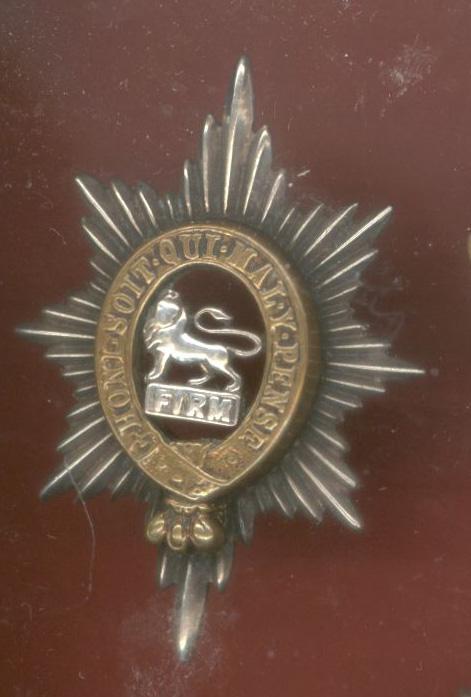 The Worcestershire Regiment Officer's silver cap badge