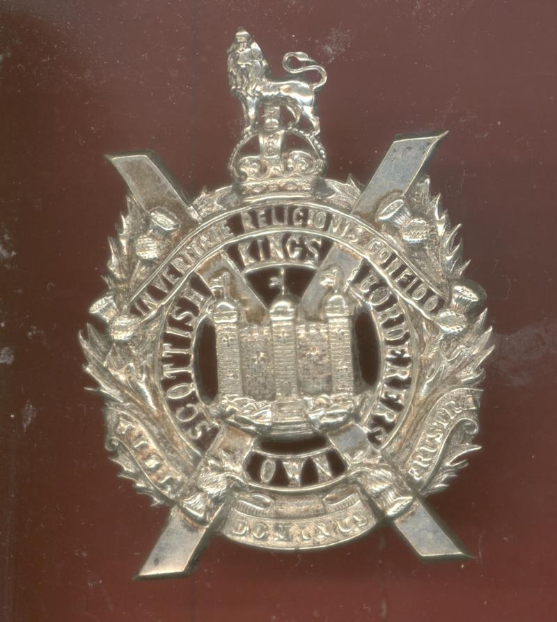 Scottish King's Own Scottish Borderers Officer's glengarry badge