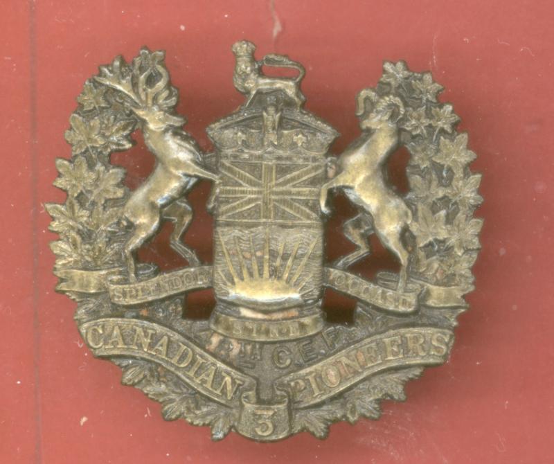 3rd Canadian Pioneer Bn. WW1 CEF cap badge