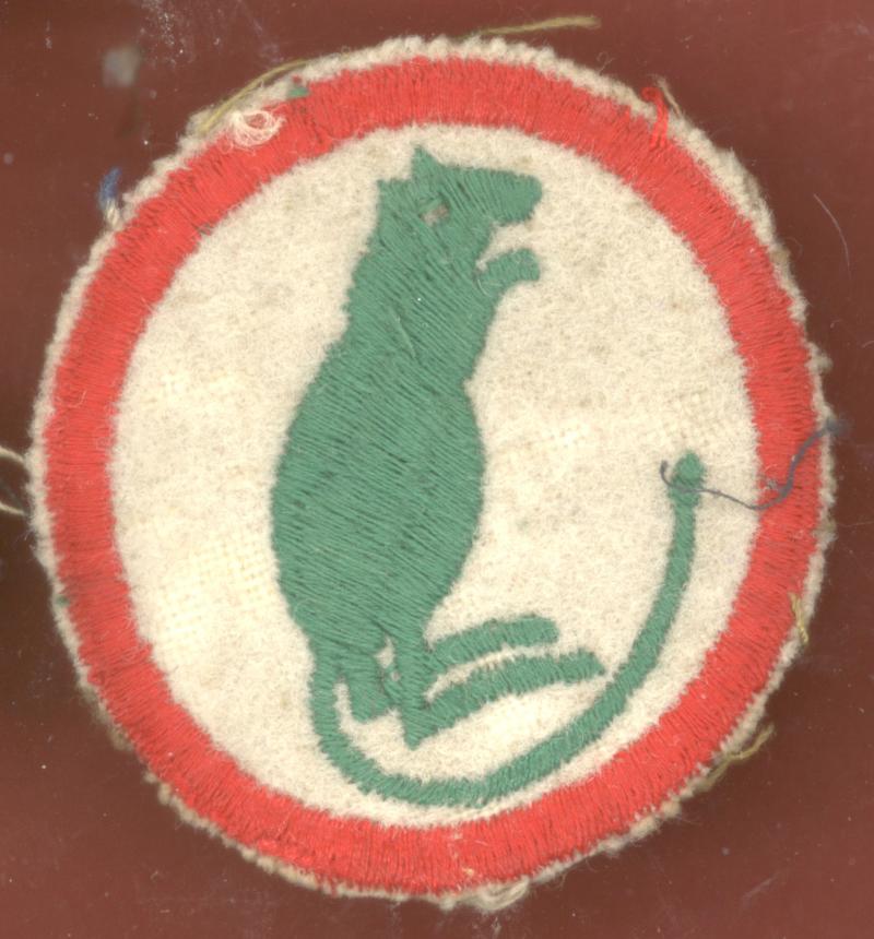 7th Armoured Brigade WW2 cloth formation sign