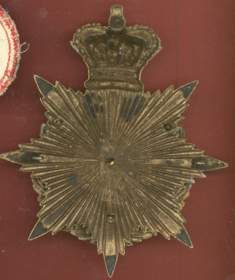The Dorsetshire Regiment Victorian Officer's helmet plate .