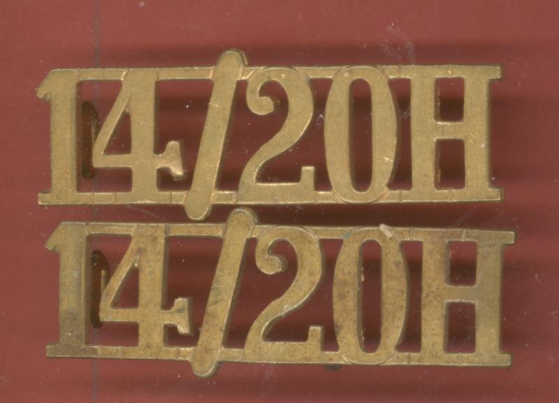 14/20H 14th/20th King's Hussars shoulder titles