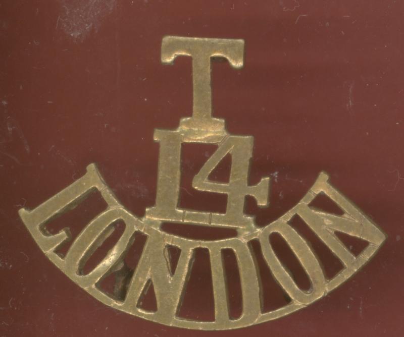 T /14 / LONDON WW1 shoulder title