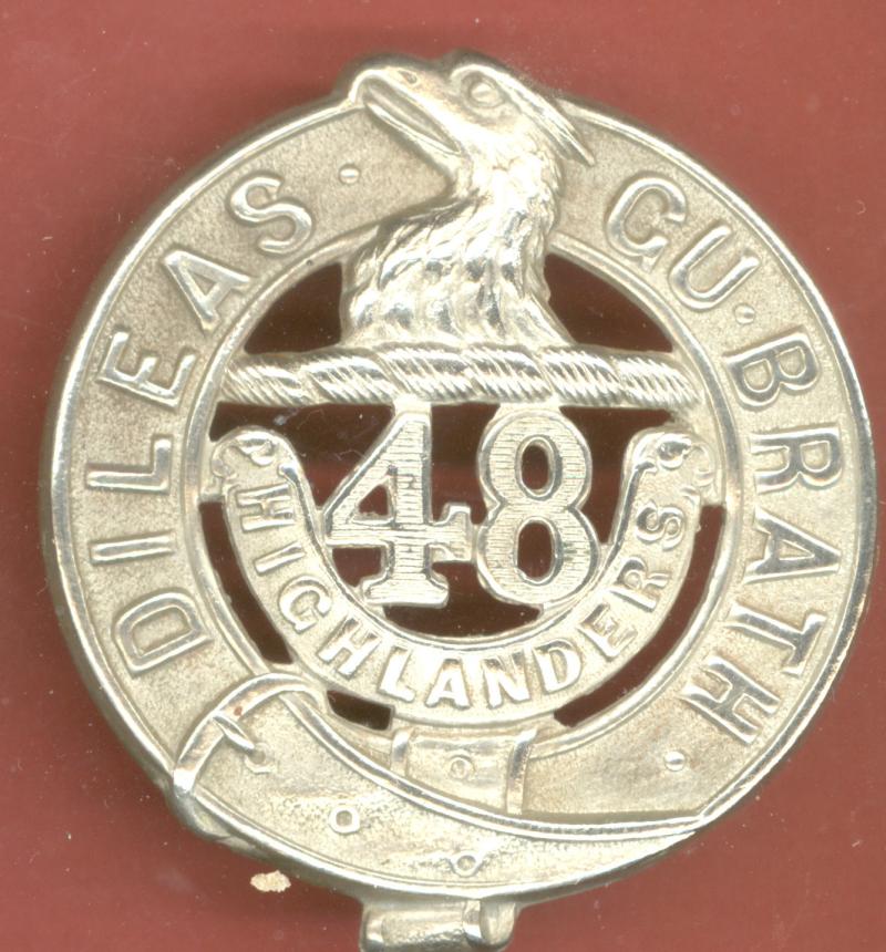 Canadian Militia / CEF 48th Highlanders glengarry badge