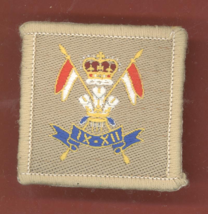 9th/12th  Royal Lancers cloth beret badge