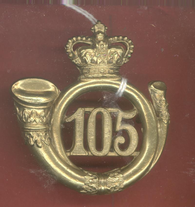 105th  Regiment of Foot (Madras Light Infantry)Victorian OR's glengarry badge