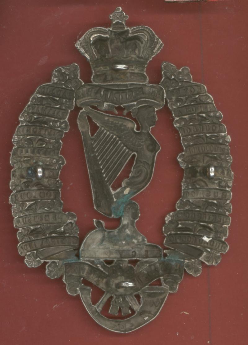 Royal Irish Rifles Victorian Officer's helmet plate