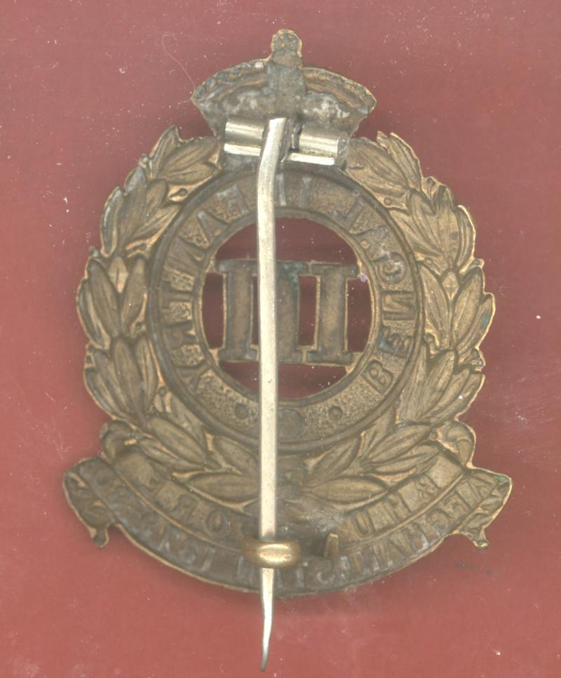 Indian Army 3rd Bengal Infantry Victorian Helmet badge