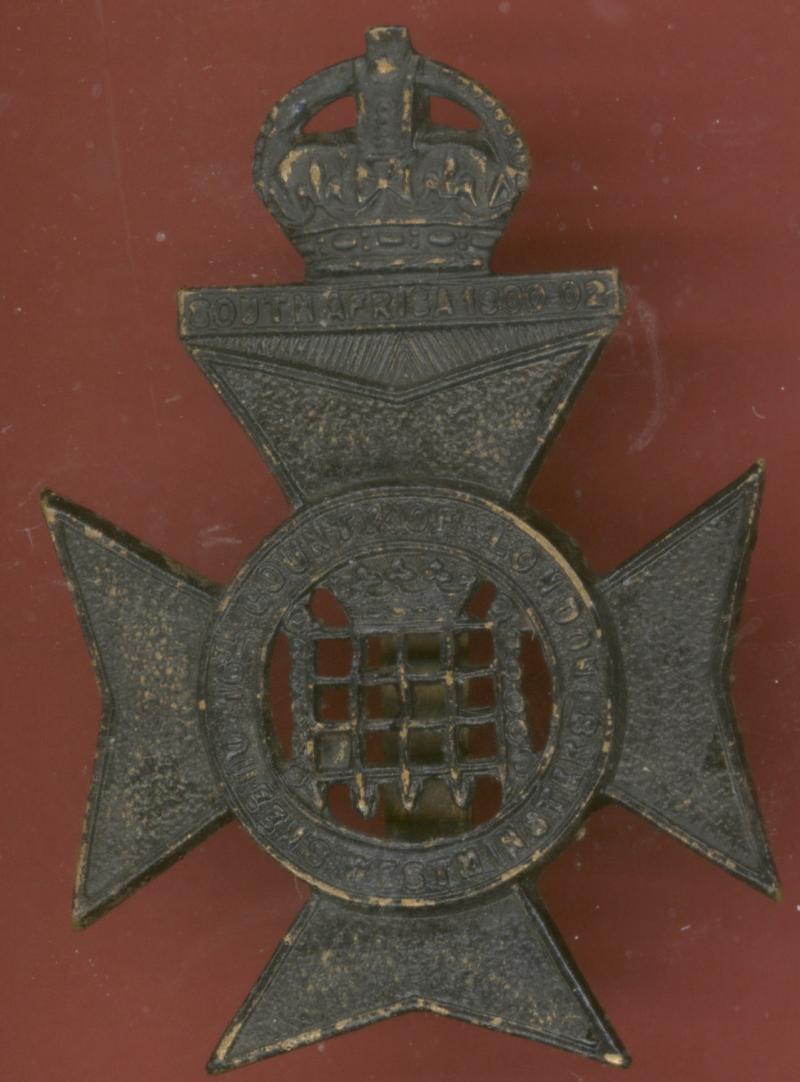 16th County of London Bn. Queen's Westminster Rifles cap badge