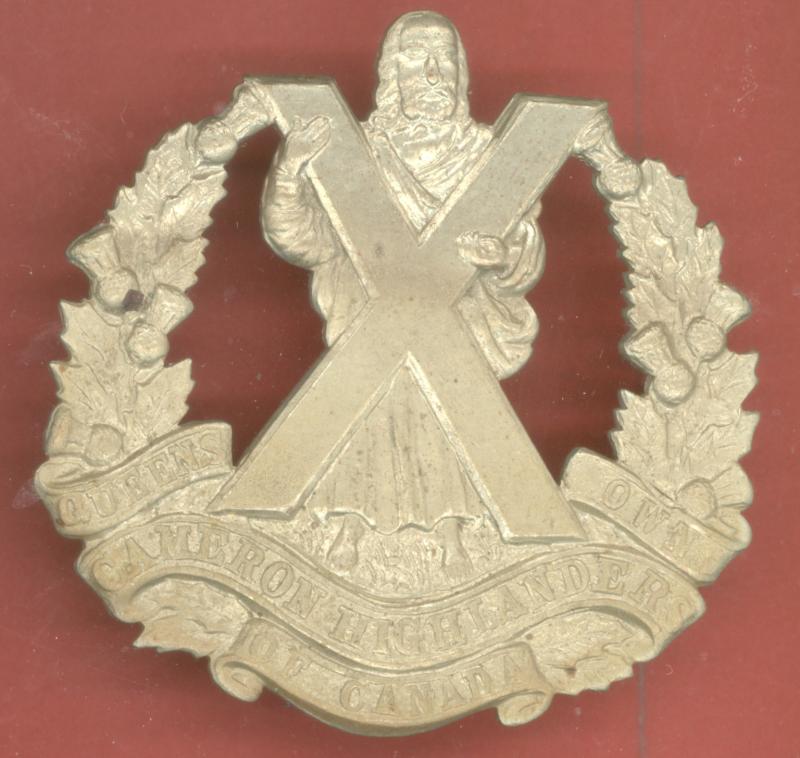 Canadian Queen's Own Cameron Highlanders of Canada glengarry badge