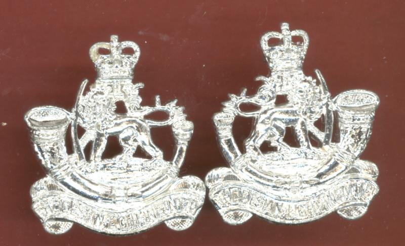 Rhodesian Light Infantry Staybright collar badges