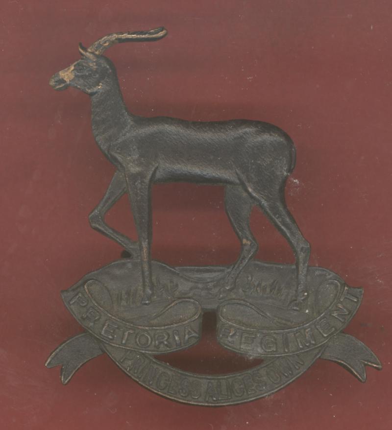 South African Pretoria Regiment  helmet / cap badge