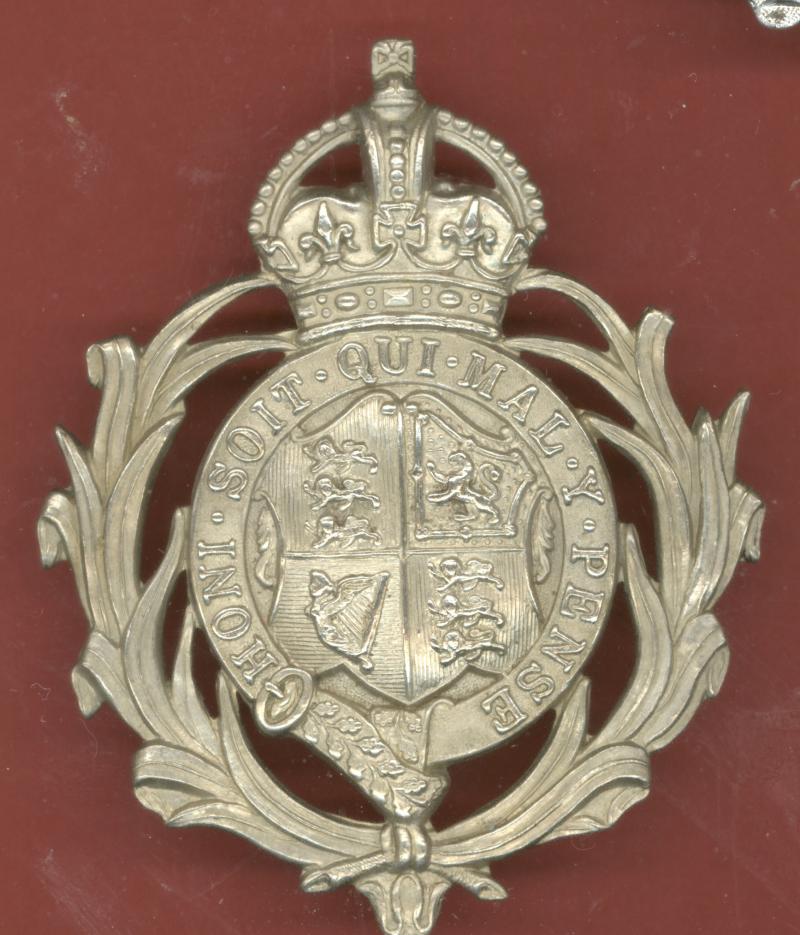 British Colonial Leeward Islands Police helmet plate