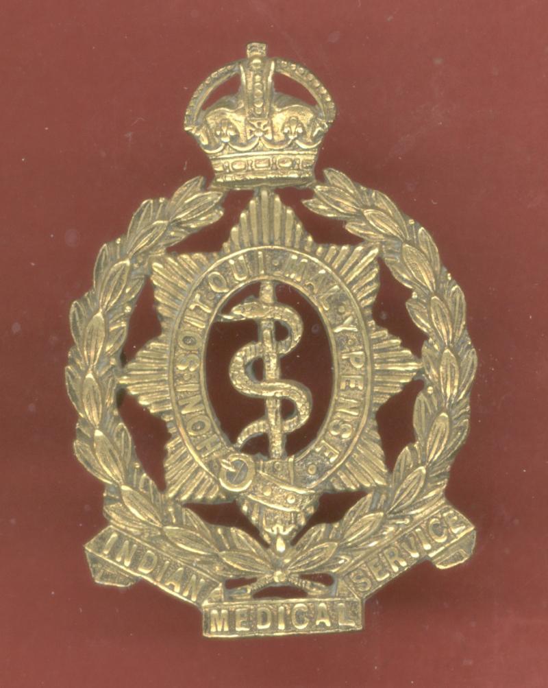 Indian Medical Service WW1 Officer's  cap badge
